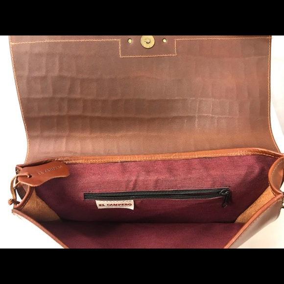 El Campero Leather Oversized Envelope Clutch - Picture 5 of 7